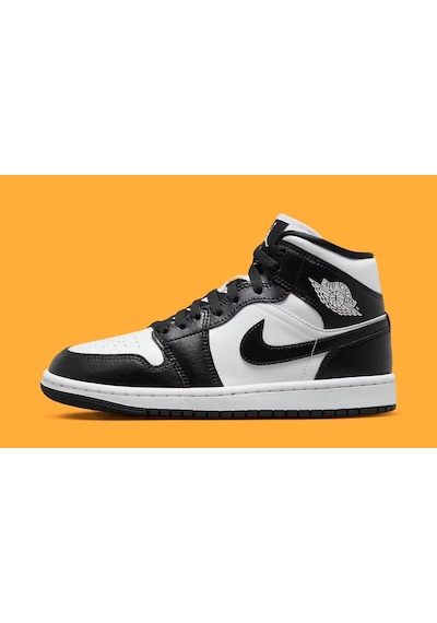 Nike Air Jordan 1 Mid 'panda' Basketbol Ayakkabısı-dv0991-101-sportxoutlet Siyah - Beyaz