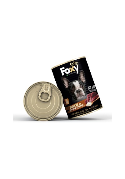 Foxy Ekstra Sığır Etli Pate Konserve Yetişkin Kedi Maması 400 G