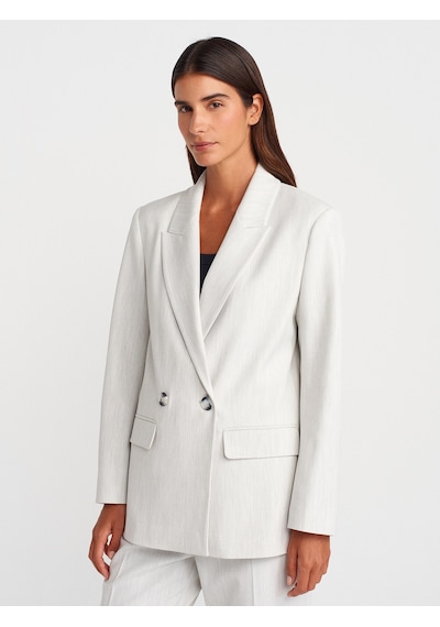 Dilvin 60767 Blazer Ceket-açık Gri Açık Gri