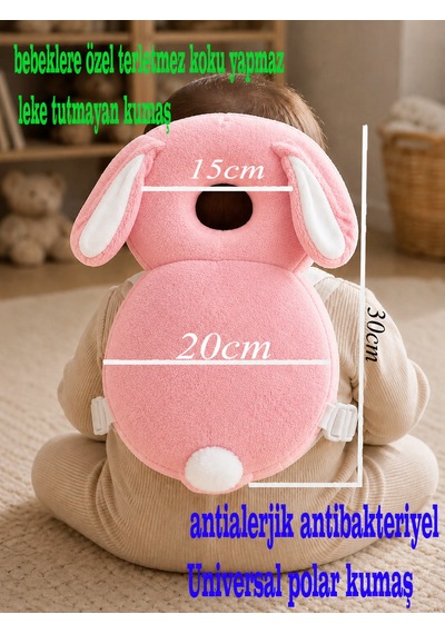 Teknor Bebek Kafa Koruma Yastığı Tavşan Model 20x30 Ebat