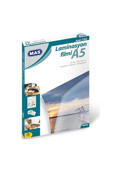 Mas 7705 A5 Laminasyon Kaplama 125Mic