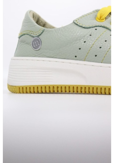 Mammamia D25ya-435 Kadın Deri Sneaker Ayakkabı Su Yeşili Flotur