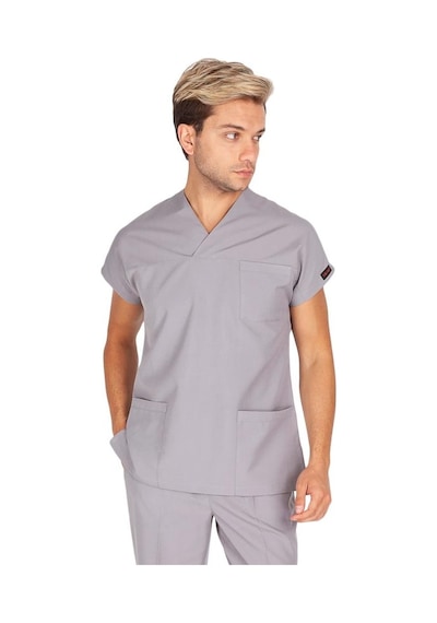 Erkek Doktor Hemşire Forması Scrubs Likralı Esnek Kumaş Hastane N (484485662)