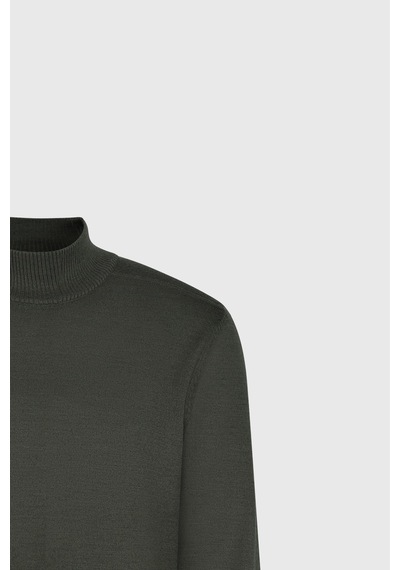 AC&Co / Altınyıldız Classics Erkek Hakı Yünlü Sıcak Tutan Standart Fit Normal Kesim Yarım Balıkçı Yaka Triko Kazak Haki AC&Co / Altınyıldız Classics Erkek Hakı Yünlü Sıcak Tutan Standart Fit Normal Kesim Yarım Balıkçı Yaka Triko Kazak Haki