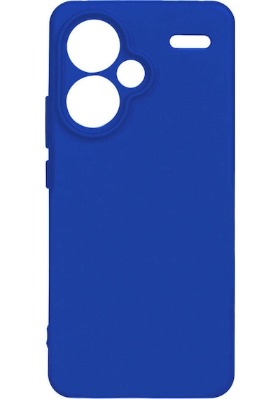 Noktaks - Xiaomi Uyumlu Xiaomi Redmi Note 13 Pro Plus 5g - Kılıf Mat Soft Esnek Biye Silikon - Mavi