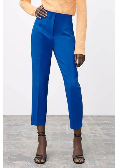 Madmext Saks Önü Biyeli Yüksek Bel Kadın Pantolon Mg2425 Saks