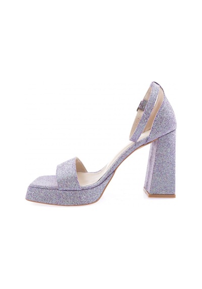 Dgn 666-2164-23y Kadin Platform Yüksek Topuk Sandalet 666-2164-R16485 Kum Rengi - Mor