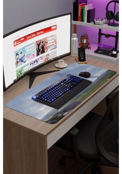 Shadow Of The Colossus Dikişli Kauçuk Oyuncu Mousepad V2 - 90x40 Xxl Gaming Mouse Pad