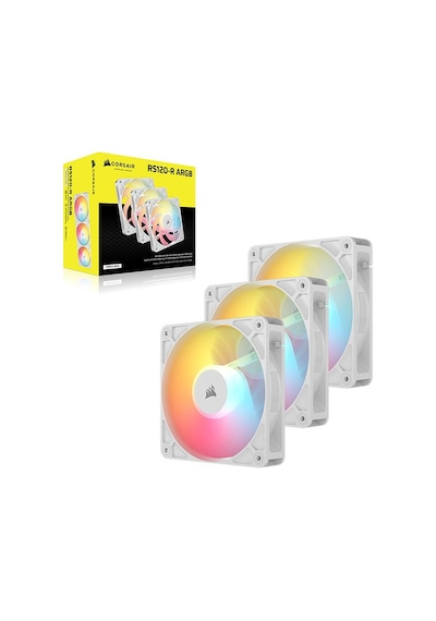 Corsaır Rs Serisi Rs120 Reverse Argb Beyaz 120mm Pwm 3'lü Fan Kiti-co-9050197-ww