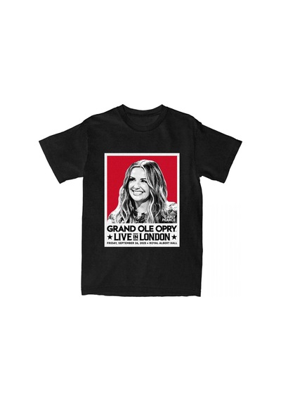 Startmore Beyaz Carly Pearce 26 Eylül Kraliyet Albert Hall Londra Turu Şarkıcı Grafik Baskı Tişö Siyah