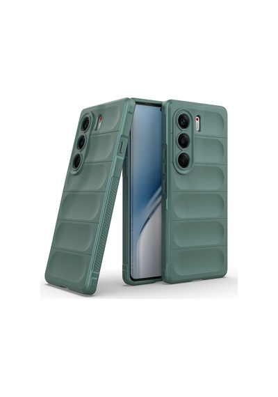 Tecno Camon 40 Pro Kılıf Kamera Korumalı Esnek Silikon Parmak Şeritli Pazarplus Siyah