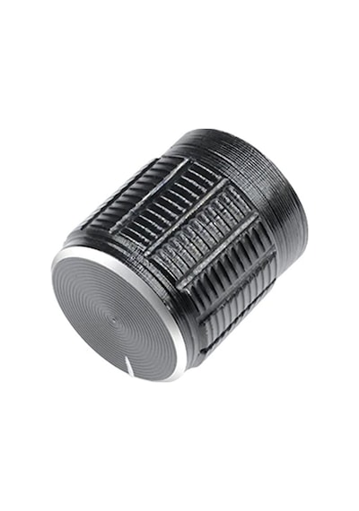Alüminyum Pot Başlığı 6mm Tırtıklı Mil 6mm Siyah Metal Potansiyometre Rotary Enkoder Ses Voltaj