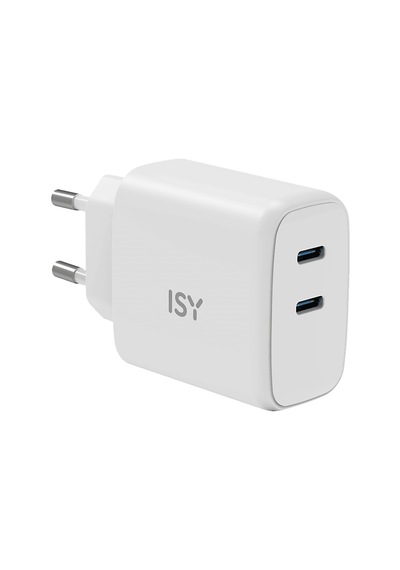 ISY IWC-0004 45 W 2XUSB C WT Güç Adaptörü Beyaz