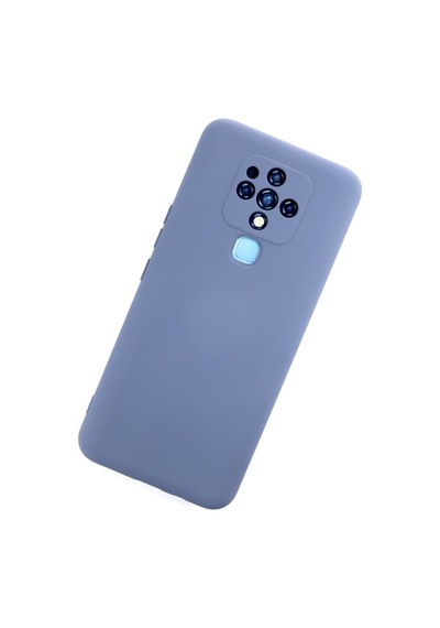 Tecno Camon 16 Uyumlu Kılıf Nano İçi Kadife Silikon - Gri