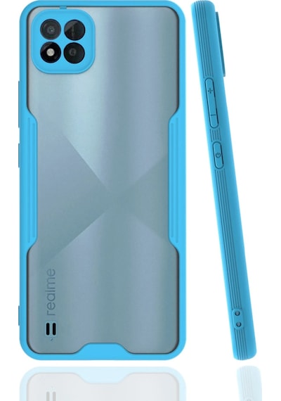Cosmotex Newface Realme C11 2021 Kılıf Platin Silikon - Mavi