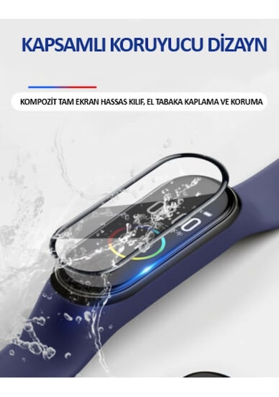 Xiaomi Mi Band 5 5D Tam Kaplayan Kırılmaz Nano Ekran Koruyucu
