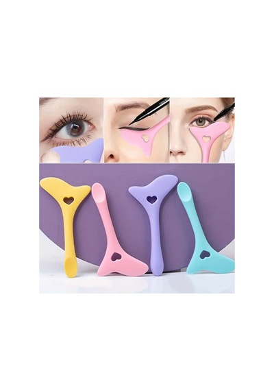 1 Adet Silikon Eyeliner Ve Maskara Kalkanı Yeniden Kullanılabilir Çok Amaçlı Makyaj Yardımcısı K