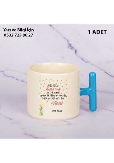 Küçük Prens Baskılı The Little Prince Kupa Bardak Mavi