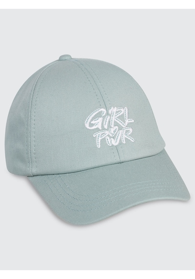 Civil Girls Power 6-9 Yaş Çocuk Kız Kep Şapka Mint Yeşili