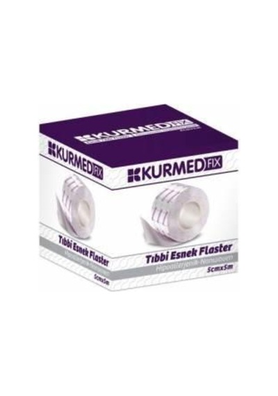 Kurmed Fix Hipoalerjenik Esnek Flaster 5 CM x 5 M