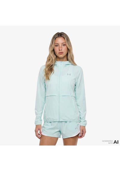Under Armour Velociti Pro Storm Kadın Yeşil Koşu Ceket 6009542