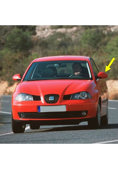 Seat İbiza 2002-2008 Sol Yan Dış Dikiz Ayna Kapağı 6L0857537