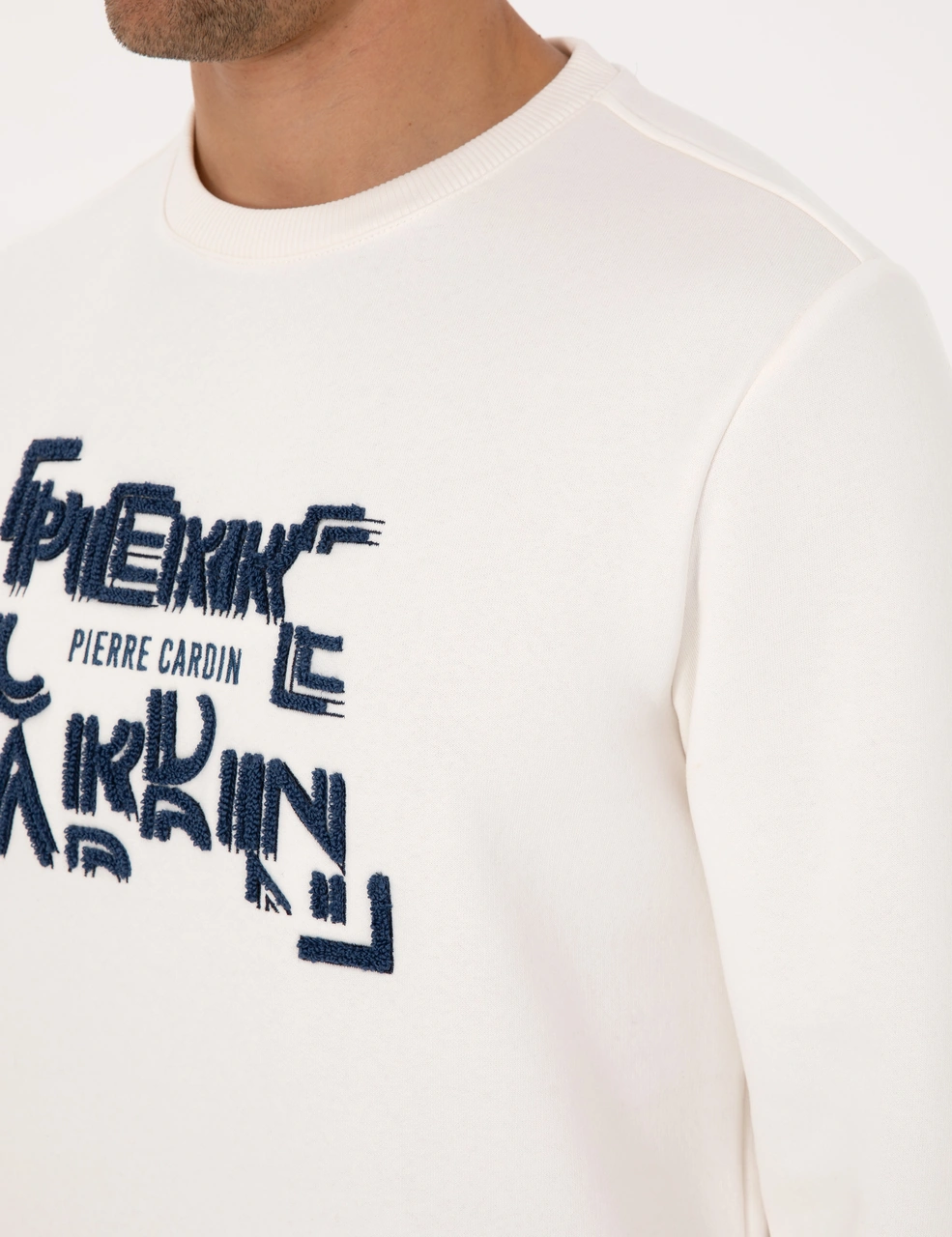 Pierre Cardin Erkek Ekru Sweatshirt 50313914-vr019 Ekru