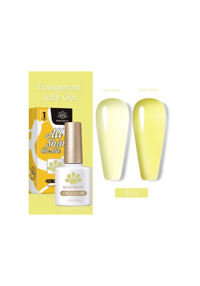 Born Pretty 10ml Jelly Nude Seri Kalıcı Oje Jn32 56347