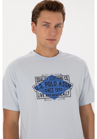 U.S. Polo Assn. U.s. Polo Assn. Erkek Açık Mavi Tişört 50324811-vr003 Acık Mavı