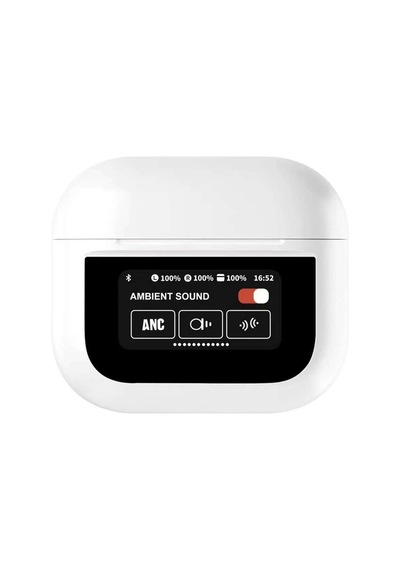 Bluetooh Kablosuz Kulaklık Lcd Ekranlı Tüm Bildirimleri Ekran Üzerin De Görme Ve Yönlenirme Arama Beyaz - 615220939