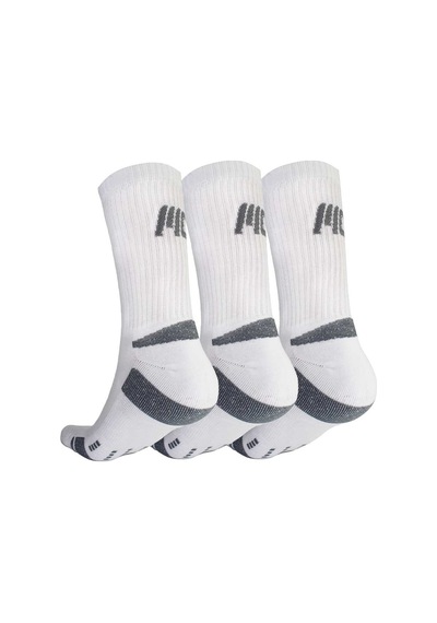 MuscleCloth Stay Fresh Uzun Çorap 3'Lü Paket Beyaz