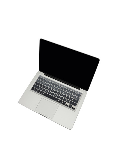 Apple Uyumlu MacBook Air Pro Klavye Koruyucu Us-abd İngilizce Ombre Eski Usb'li Model 2008-2017 İle Siyah Gri