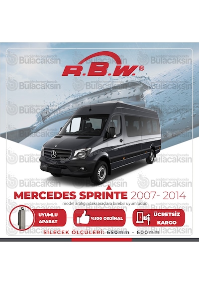 Mercedes Sprinter Muz Silecek Takımı (2007-2014) RBW Mercedes Sprinter Muz Silecek Takımı (2007-2014) RBW