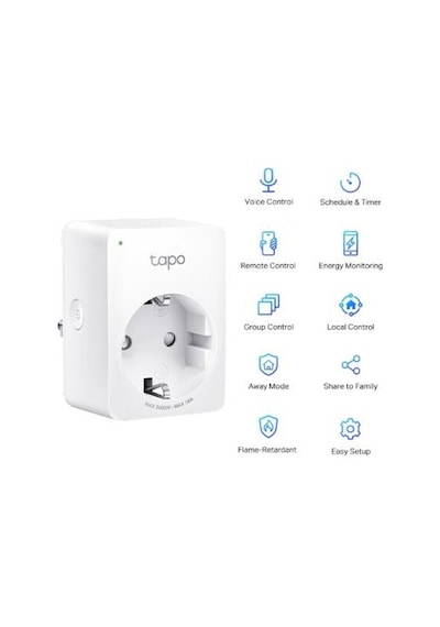 TP-Link Tapo P110 Mini Wi-Fi Tekli Akıllı Priz