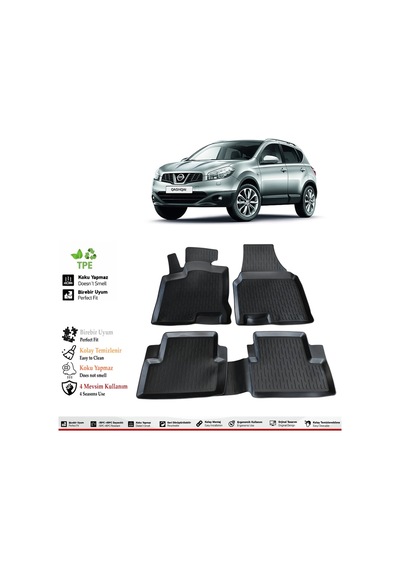 Nissan Qashqai 2008 Model 4d Ekstra Havuzlu Paspas