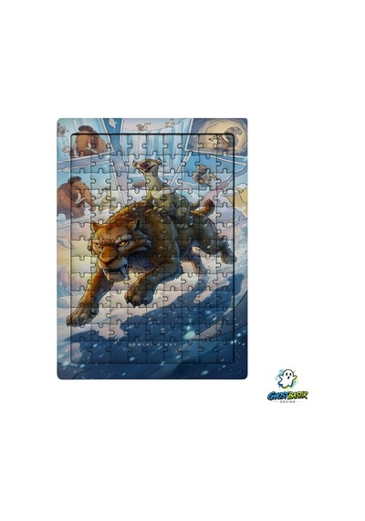 Ghostbastır Design Buz Devri 99 Parça Ayaklı Puzzle Dekoratif Çocuk Yapbozu 0147