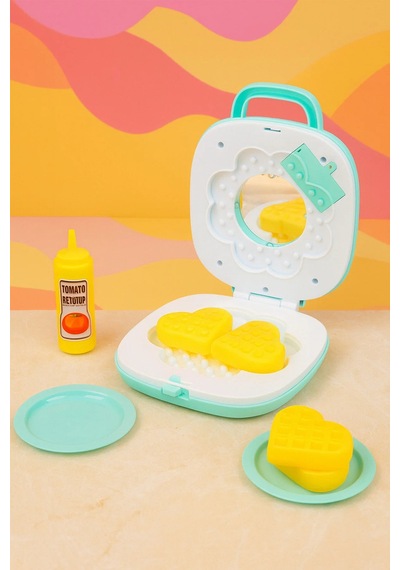 Pilli Işıklı Sesli Oyuncak Waffle Makinesi