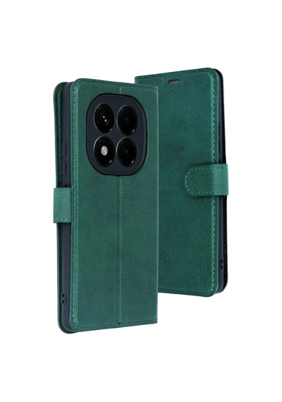 Newface Xiaomi Redmi Note 15 4g Trend S Plus Kapaklı Kılıf - Yeşil Diğer