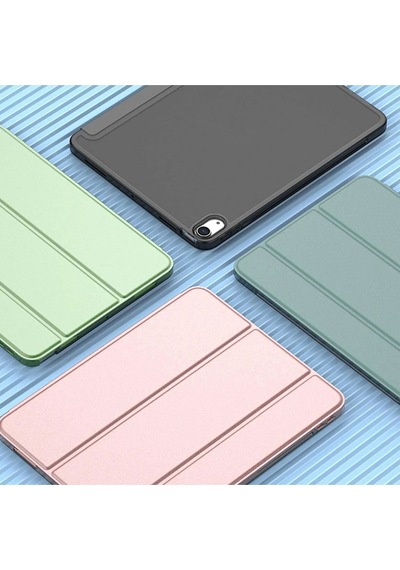 Apple Uyumlu iPad Air 6 11 Inç M2 Çip 2024 Tablet Kılıfı İnce Tasarım Smart Cover Standlı Akıllı Kapak Kılıf