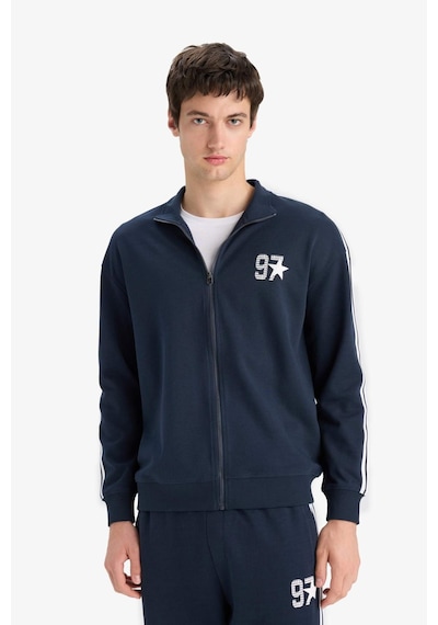 Defacto Nefes Alabilen Boxy Fit Sweatshirt F0106AX25AU Lacivert
