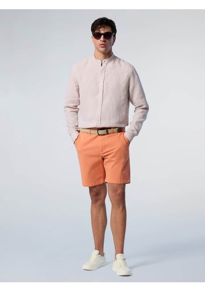 North Sails Star Regular Fit Chino Erkek Şort-33509 Turuncu