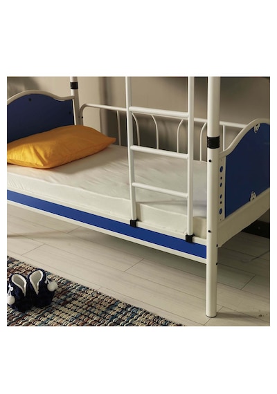 Argimo İnci Baby Çocuk Genç Odası Ahşap Başlık Metal Ranza Ve Karyola Mavi 90 x 200 CM Argimo İnci Baby Çocuk Genç Odası Ahşap Başlık Metal Ranza Ve Karyola Mavi 90 x 200 CM