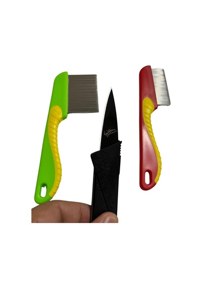 Hem İnsanlar Hemde Hayvanlar İçin 1 Er Adet Saplı Uzun Ve Kısa Dişli Bit Tarakları+ 1 Adet Kılıflı Kredi Kartı Şeklinde Bıçak Çok Renkli Hem İnsanlar Hemde Hayvanlar İçin 1 Er Adet Saplı Uzun Ve Kısa Dişli Bit Tarakları+ 1 Adet Kılıflı Kredi Kartı Şeklinde Bıçak Çok Renkli