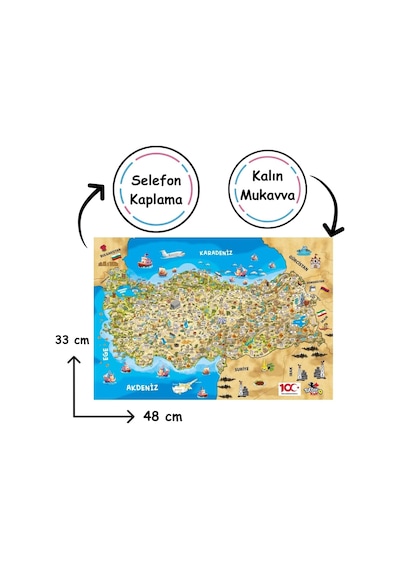 Türkiye Kültür Haritası Puzzle Standart