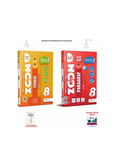 Günay 8. Sınıf Lgs Türkçe 013 Hediyeli 2 Kitap Seti