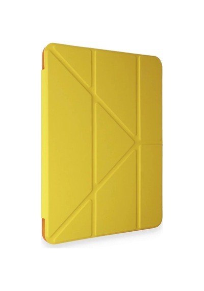 Ventra Apple iPad Uyumlu Pro 11 2018 Kılıf Kalemlikli Mars Tablet Kılıfı - Açık Sarı Ventra