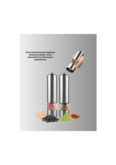 Otomatik Baharat Değirmeni Paslanmaz Gövde Ergonomik Tasarım - Hs08373568-3463