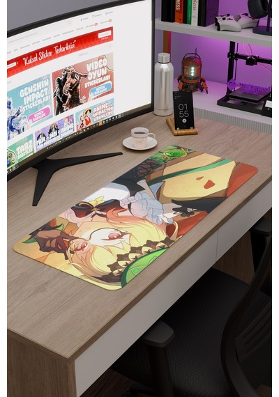 Emilie Genshin Impact Anime Gacha V4 - 70x30 Xl Gaming Mouse Pad Fare Altlığı