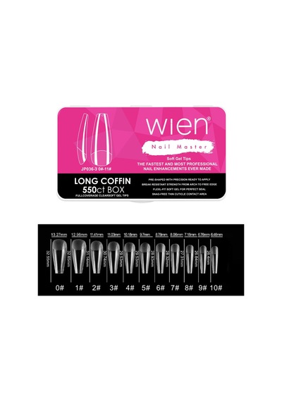 Yeni Nesil Protez Tırnak Jel Tips Soft Gel Tips Long Coffin 550 Adet