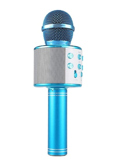 Hallow-profesyonel Bt Kablosuz Mikrofon Karaoke Hoparlörü,gökyüzü Mavi